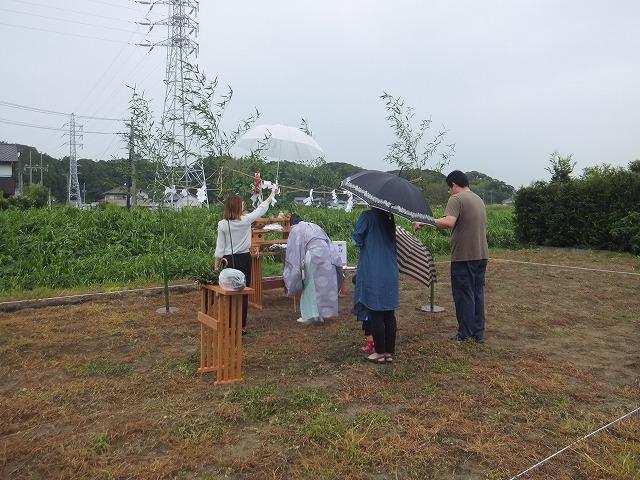 菊川市内高橋の家、地鎮祭おこないました。