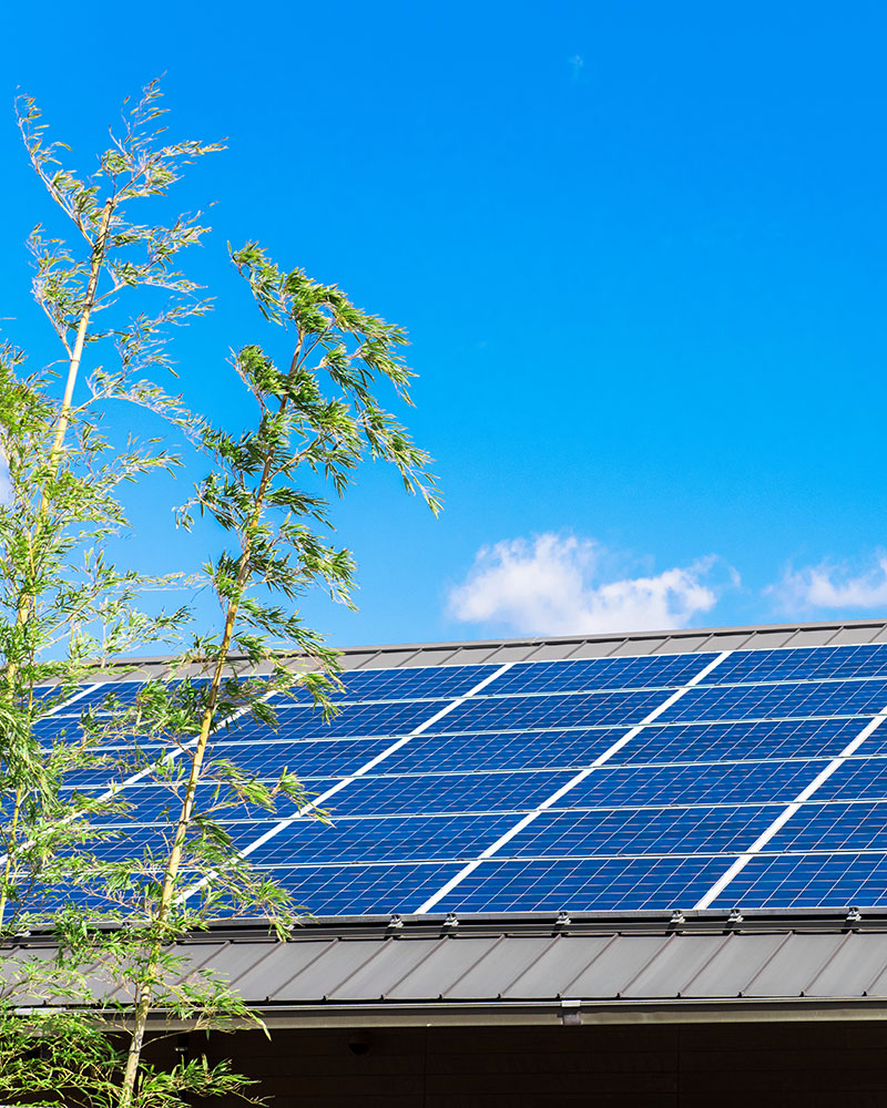 菊川市の太陽光発電のある家