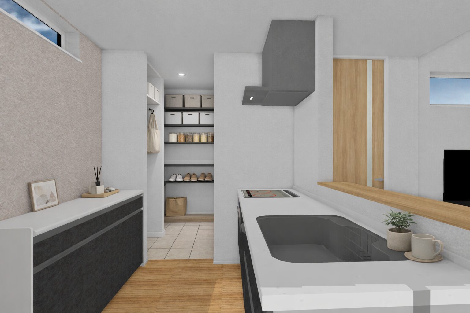 完成見学会 動線または収納写真